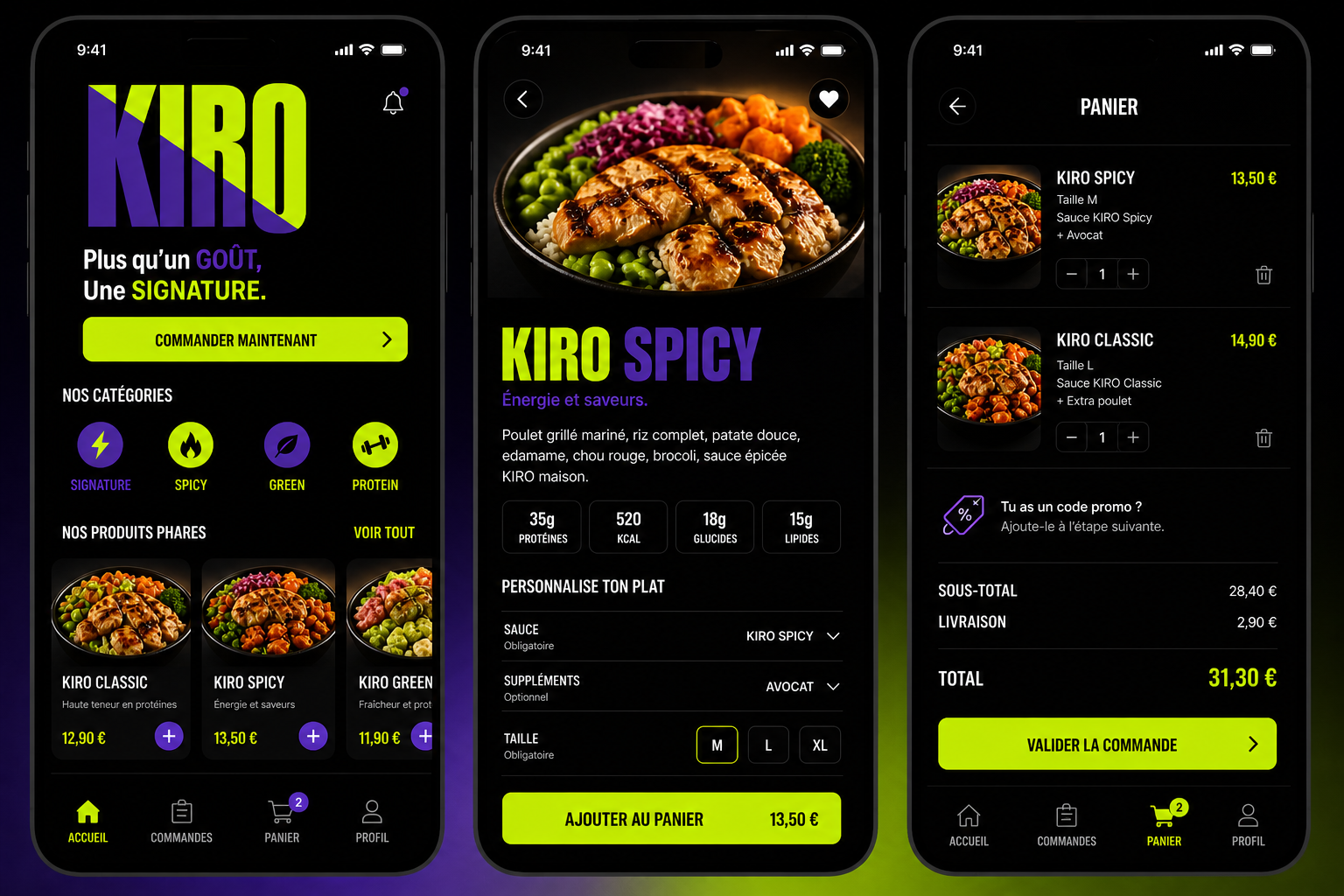 Application mobile KIRO